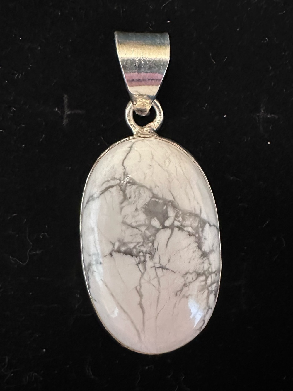 Howlite Sterling Silver Pendant
